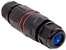 Кабельный коннектор I-образный EKF PROxima FreeTools СМК 3PIN (0.5-1.5мм) IP68 черный картинка 